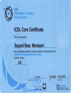 رایانه-کامیپوتcomputer-icdl-core-montazeri-certificate